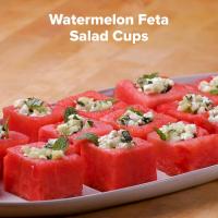 Watermelon Feta Salad Cups Recipe by Tasty image