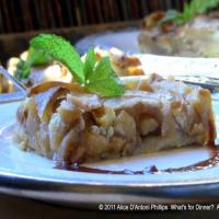 Pear & Apple Gorgonzola Tart with Frangelico & Balsamic Reduction image