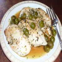 Roast Lemon-Garlic Chicken With Green Olives_image