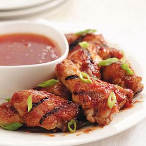 Grilled Peach BBQ Chicken Wings Recipe Recipe - (4.6/5)_image