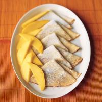 Coconut Crepes with Fresh Mangoes image