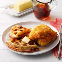 Savory Mustard Chicken and Stuffing Waffles_image