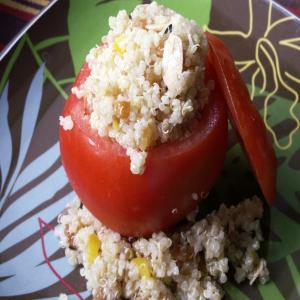 Quinoa and Raisin Salad Stuffed Tomatoes image