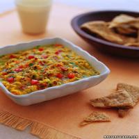 Warm Red-Lentil Dal with Pita Chips_image