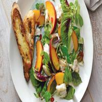 Peach and Crab Salad With Mesclun and Herbs image