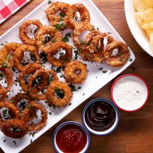 Potato Chip-Coated Onion Rings Recipe by Tasty_image