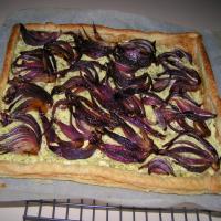 Red Onion, Goat Cheese and Basil Tart image