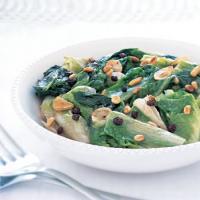 Braised Escarole with Currants and Pine Nuts image