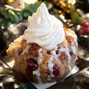 White Chocolate and Cranberry Bread Pudding_image