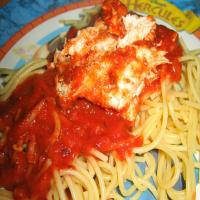 Chicken Cutlet Parmesan With Tomato Sauce image