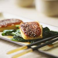 Sesame-Soy Marinated Tofu with Swiss Chard_image