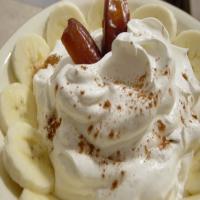 Dates and Bananas in Whipped Cream image