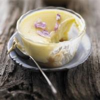Rhubarb & rose custard creams with crystallised petals_image