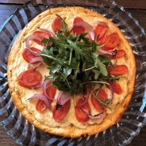 Honey-Roasted Carrot and Goat Cheese Pizza_image