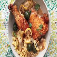 Braised Chicken With Artichokes, Olives, and Lemon_image