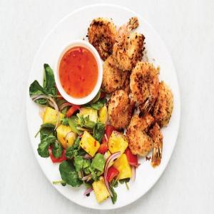 Air Fryer Coconut Shrimp with Pineapple Salad image