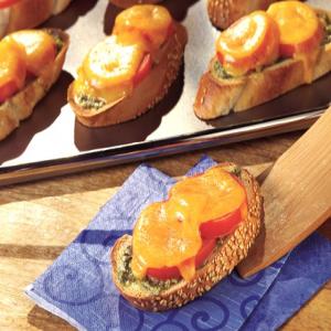 Cheese and Pesto Toasts image
