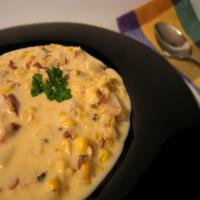 Creamy Corn & Bacon Chowder for Two image