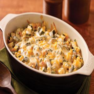 Creamy Corn, Zucchini & Chipotle Bake_image