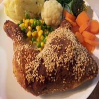 Baked Crumbed Chicken. image