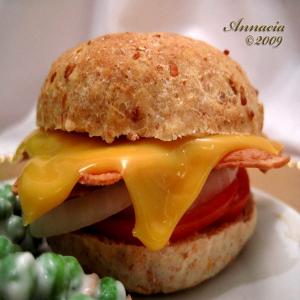 Bacon Tomato Sandwich With Cheddar image