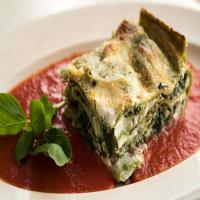Spinach Lasagna With Fennel Sausage image