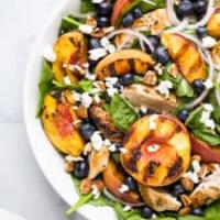 The Ultimate Grilled Peach Chicken Salad_image