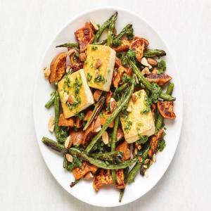 Crispy Tofu with Roasted Vegetables image