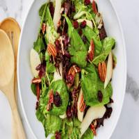 Pear and Greens Salad with Maple Vinaigrette image