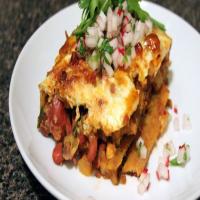 Pastelón (Sweet Plantain 'Lasagna') with Radish Salsa Recipe_image