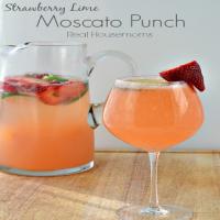 Strawberry & Lime Moscato Punch Recipe - (4.3/5) image