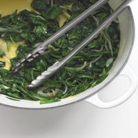 Wilted Spinach with Shallots image