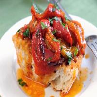 Bruschetta with Roasted Peppers Recipe image