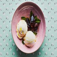 3-Ingredient Seared Dates with Vanilla Ice Cream and Mint_image