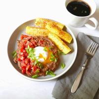 Refried Beans with Poached Egg and Pico_image