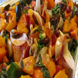 Roasted Butternut Squash, With Swiss Chard or Spinach_image