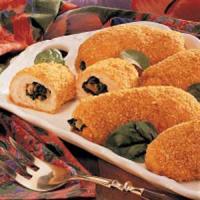 Breaded Spinach-Stuffed Chicken image