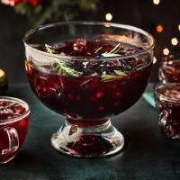 Pomegranate & rosemary non-alcoholic Christmas punch_image