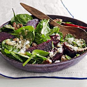 Spinach Salad with Beets, Quinoa & Goat Cheese Recipe - (4.5/5)_image