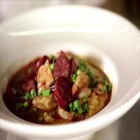 Spicy Shrimp and Grits with Andouille Sausage Redeye Gravy_image