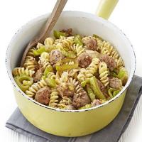 Sausage, leek & fennel pasta image