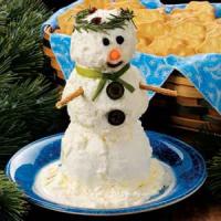 Snowman Cheese Spread image
