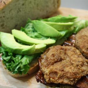 Grilled Pork Belly BLT with Fried Tomatoes and Avocado image