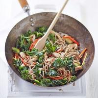 Chicken, kale & sprout stir-fry image