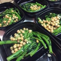 Garlic Infused Broccoli Rabe and Chickpeas image