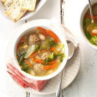 White Bean Soup with Meatballs_image