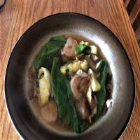 Asian Shrimp Mushroom & Omelet Soup_image