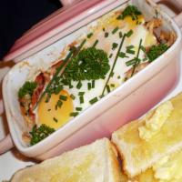 Mushrooms, Cheese, Eggs and Ham Breakfast Special_image