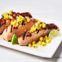 Grilled Salmon with Spicy Mango Salsa image