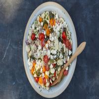 Lima-Bean Salad with Roasted Poblanos and Queso Fresco image